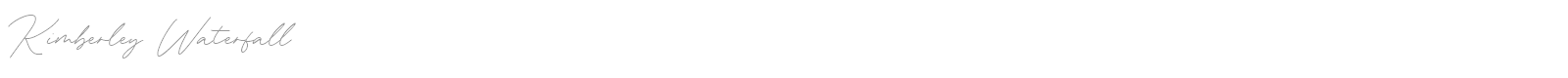 Kimberley Waterfall font preview
